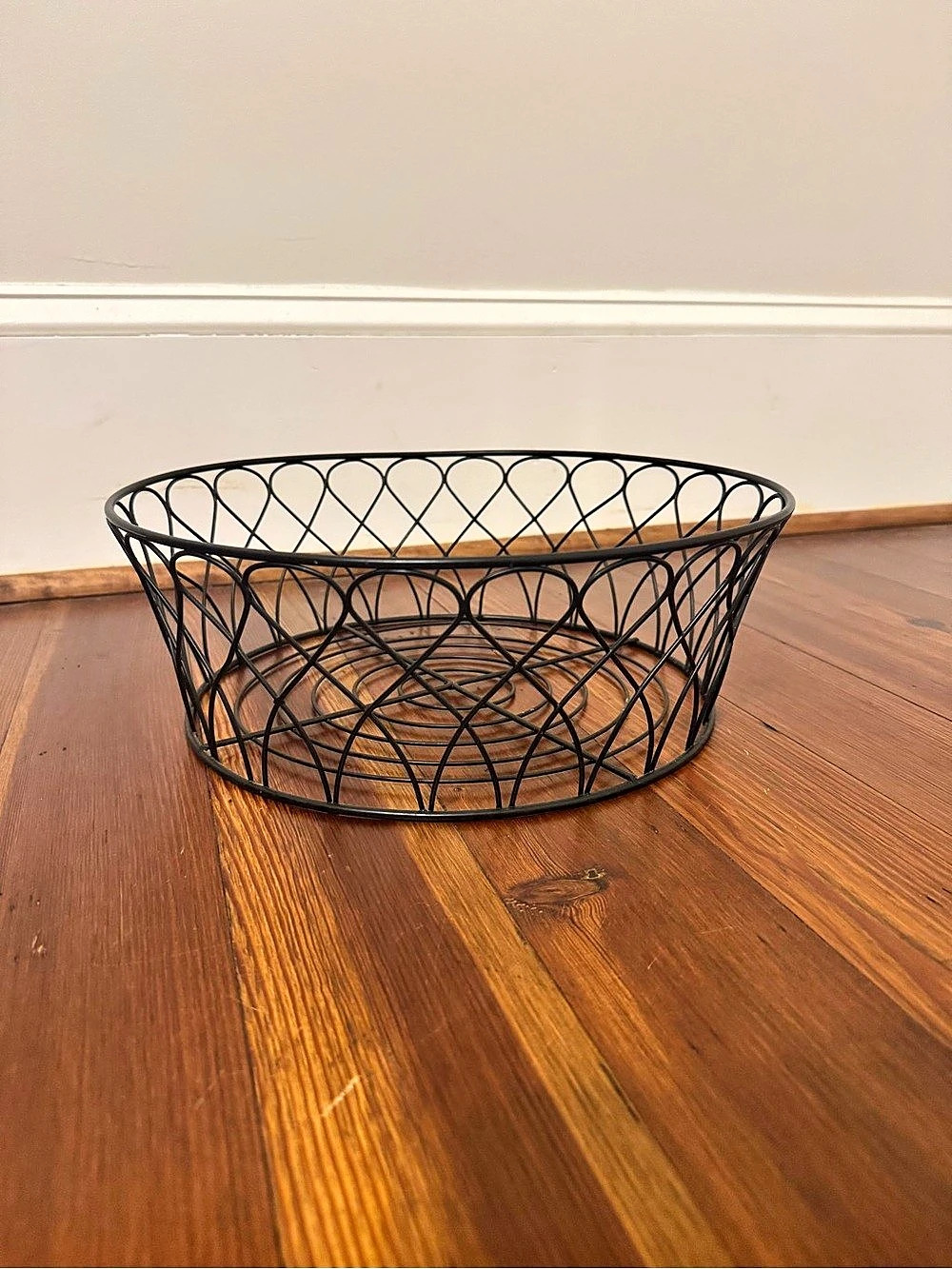 Pier 1 Black Wire Basket 15 in